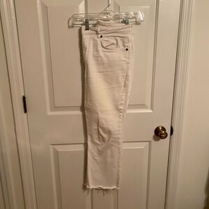 Zara White Ankle Jeans for Women